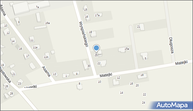 Legnickie Pole, Wyspiańskiego Stanisława, 21, mapa Legnickie Pole