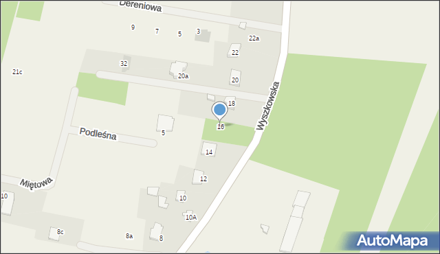 Leszczydół-Nowiny, Wyszkowska, 16, mapa Leszczydół-Nowiny