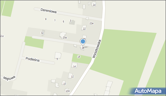 Leszczydół-Nowiny, Wyszkowska, 18, mapa Leszczydół-Nowiny