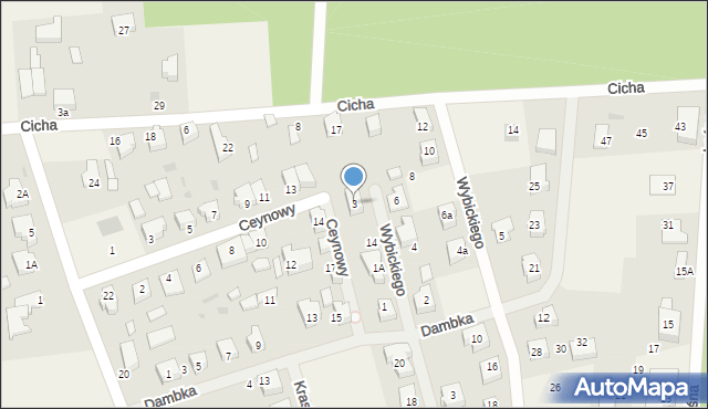 Leźno, Wybickiego Józefa, gen., 3, mapa Leźno