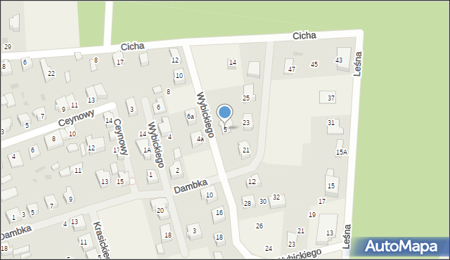 Leźno, Wybickiego Józefa, gen., 5, mapa Leźno