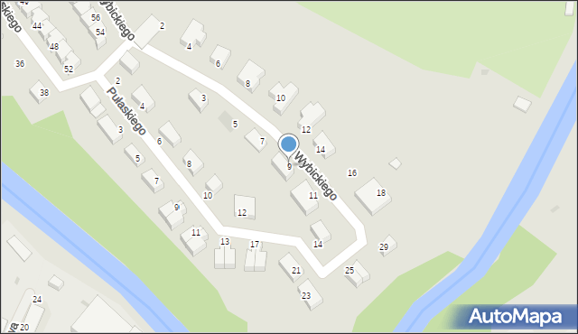 Lidzbark Warmiński, Wybickiego Józefa, gen., 9, mapa Lidzbark Warmiński