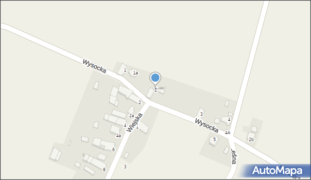 Ligota Górna, Wysocka, 2, mapa Ligota Górna