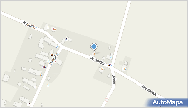 Ligota Górna, Wysocka, 3, mapa Ligota Górna
