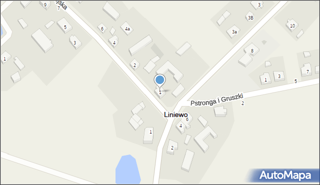 Liniewo, Wyzwolenia, 1, mapa Liniewo