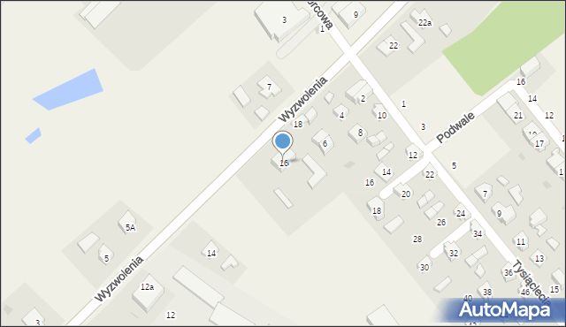 Liniewo, Wyzwolenia, 16, mapa Liniewo