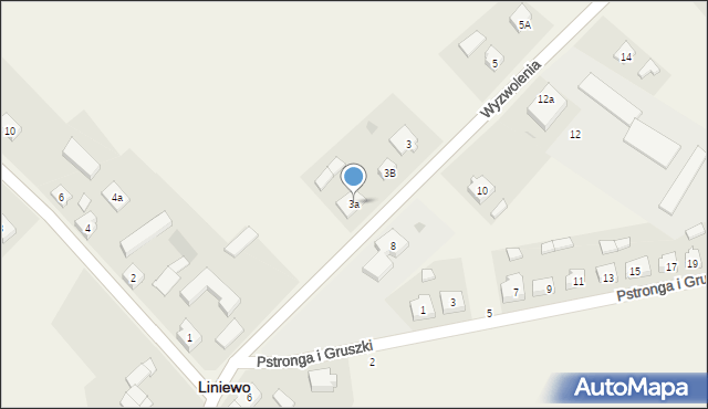 Liniewo, Wyzwolenia, 3a, mapa Liniewo