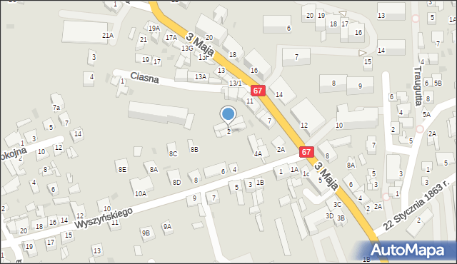 Lipno, Wyszyńskiego Stefana, ks. kard., 2, mapa Lipno