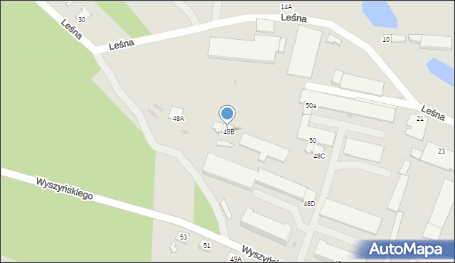 Lipno, Wyszyńskiego Stefana, ks. kard., 48B, mapa Lipno