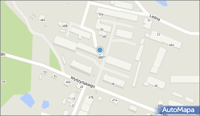 Lipno, Wyszyńskiego Stefana, ks. kard., 48D, mapa Lipno