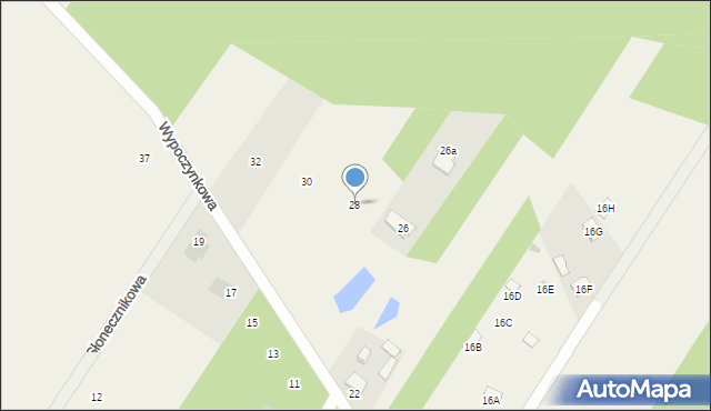 Lipowo, Wypoczynkowa, 28, mapa Lipowo