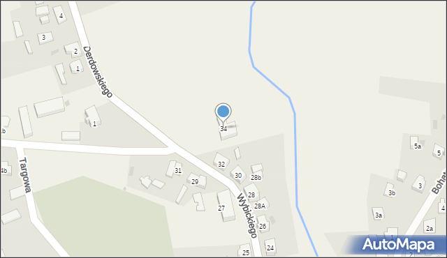 Lipusz, Wybickiego Józefa, gen., 34, mapa Lipusz