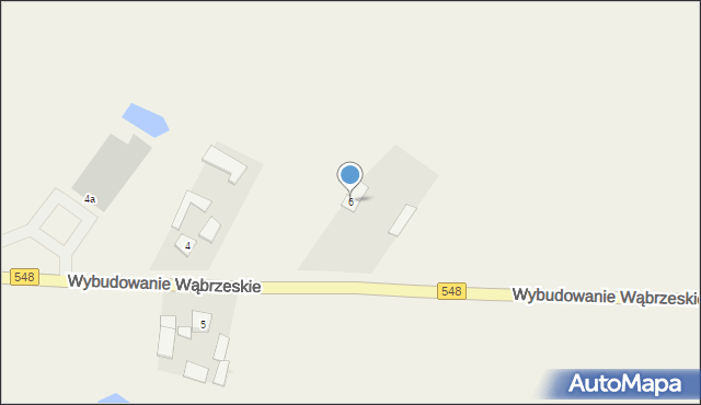 Lisewo, Wybudowanie Wąbrzeskie, 6, mapa Lisewo