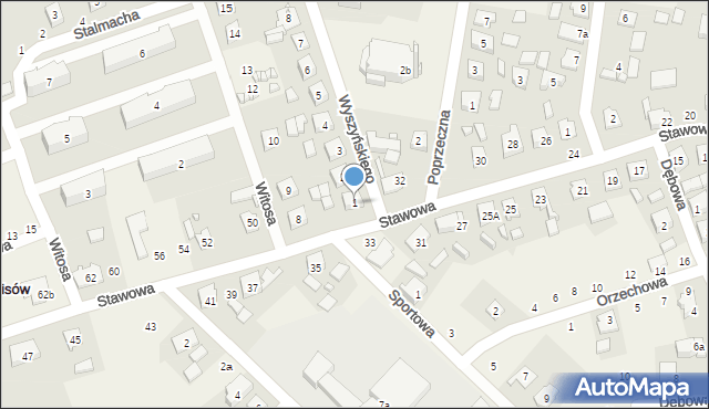 Lisów, Wyszyńskiego Stefana, ks. kard., 1, mapa Lisów