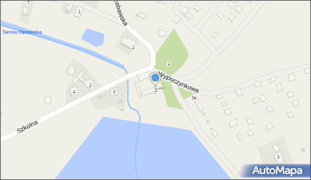 Łódź, Wypoczynkowa, 2, mapa Łodzi