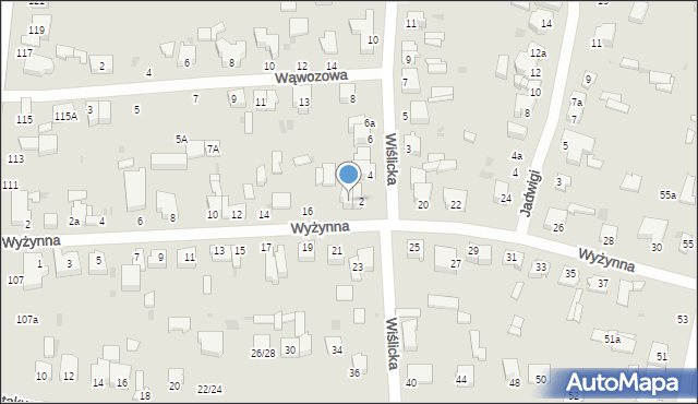 Łódź, Wyżynna, 18, mapa Łodzi