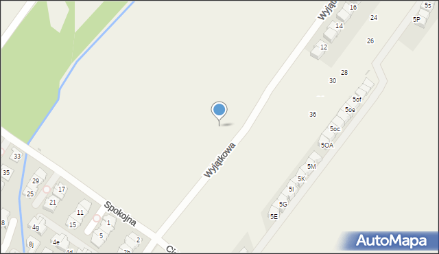 Łomianki Dolne, Wyjątkowa, 7, mapa Łomianki Dolne