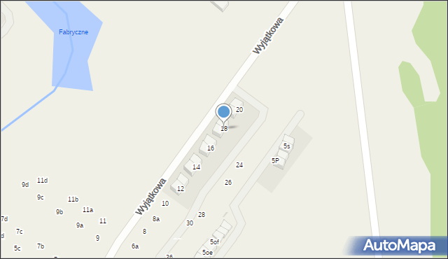 Łomianki Dolne, Wyjątkowa, 18, mapa Łomianki Dolne