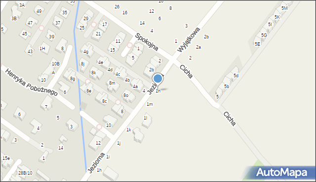 Łomianki Dolne, Wyjątkowa, 1n, mapa Łomianki Dolne