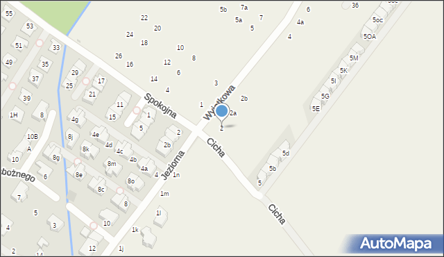 Łomianki Dolne, Wyjątkowa, 2, mapa Łomianki Dolne