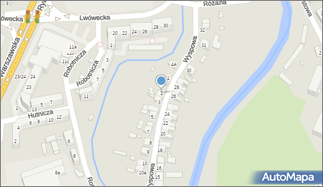 Lubań, Wyspowa, 2, mapa Lubań