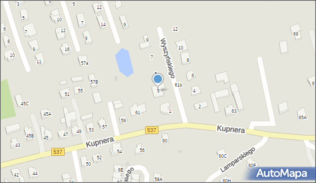 Lubawa, Wyszyńskiego Stefana, ks. kard., 3, mapa Lubawa