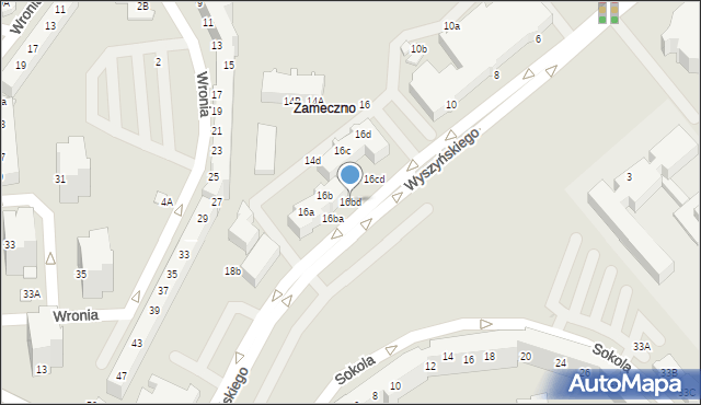 Lubin, Wyszyńskiego Stefana, ks. prym. kard., 16bd, mapa Lubin