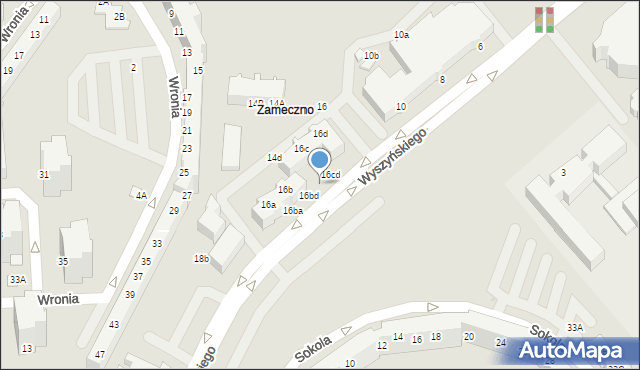 Lubin, Wyszyńskiego Stefana, ks. prym. kard., 16cb, mapa Lubin