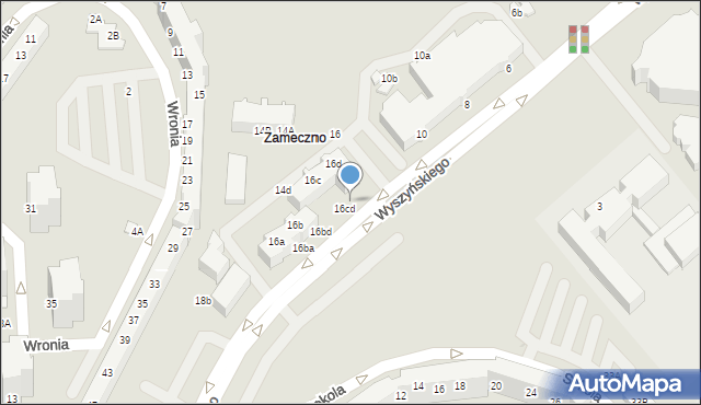 Lubin, Wyszyńskiego Stefana, ks. prym. kard., 16db, mapa Lubin