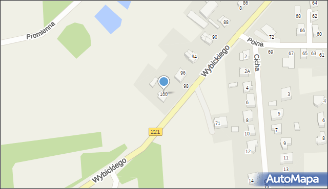 Lublewo Gdańskie, Wybickiego Józefa, gen., 100, mapa Lublewo Gdańskie