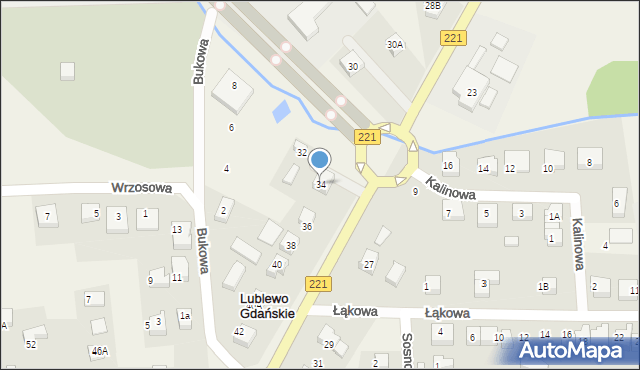 Lublewo Gdańskie, Wybickiego Józefa, gen., 34, mapa Lublewo Gdańskie