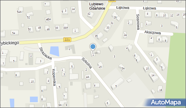 Lublewo Gdańskie, Wybickiego Józefa, gen., 37, mapa Lublewo Gdańskie