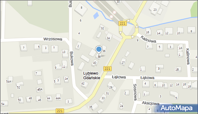 Lublewo Gdańskie, Wybickiego Józefa, gen., 38, mapa Lublewo Gdańskie