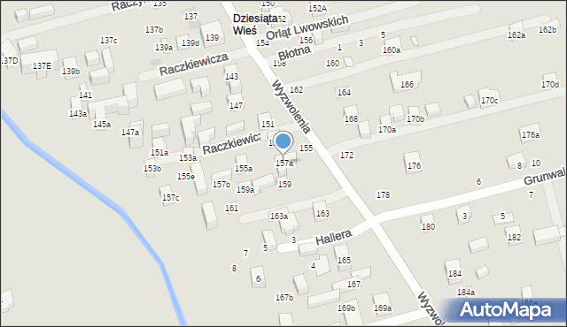 Lublin, Wyzwolenia, 157a, mapa Lublina