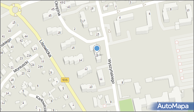Lubliniec, Wyszyńskiego Stefana, ks. kard., 13, mapa Lubliniec