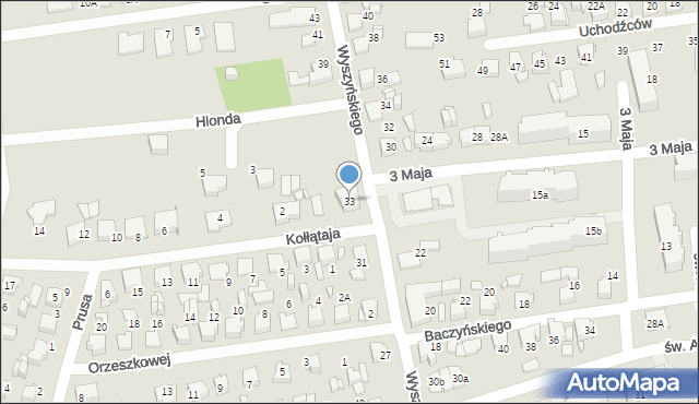 Lubliniec, Wyszyńskiego Stefana, ks. kard., 33, mapa Lubliniec