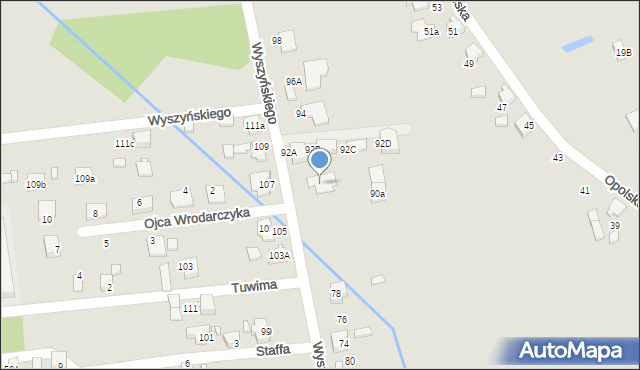 Lubliniec, Wyszyńskiego Stefana, ks. kard., 90, mapa Lubliniec