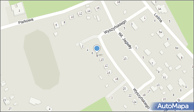 Lubycza Królewska, Wyszyńskiego Stefana, ks. prym. kard., 8, mapa Lubycza Królewska