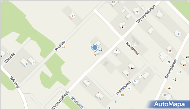 Lucynów, Wyszyńskiego Stefana, ks. kard., 9, mapa Lucynów