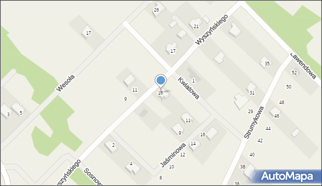 Lucynów Duży, Wyszyńskiego Stefana, ks. kard., 16, mapa Lucynów Duży