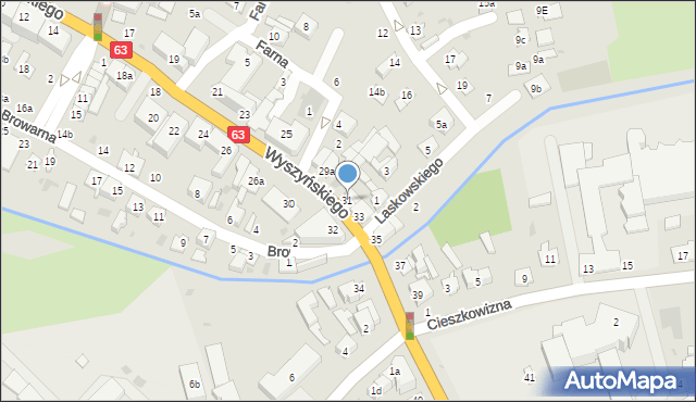 Łuków, Wyszyńskiego Stefana, ks. kard., 31, mapa Łuków