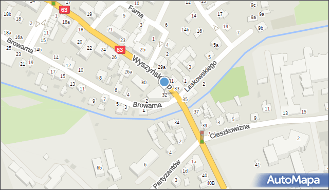 Łuków, Wyszyńskiego Stefana, ks. kard., 32, mapa Łuków