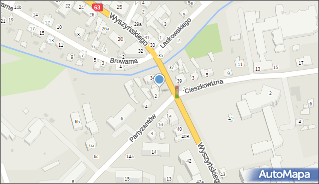 Łuków, Wyszyńskiego Stefana, ks. kard., 36, mapa Łuków