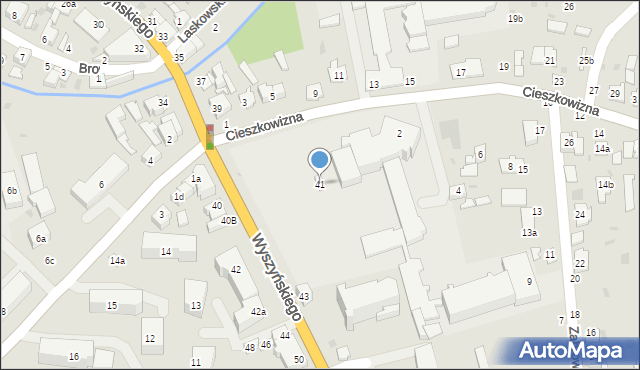 Łuków, Wyszyńskiego Stefana, ks. kard., 41, mapa Łuków