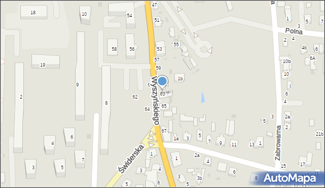 Łuków, Wyszyńskiego Stefana, ks. kard., 63, mapa Łuków