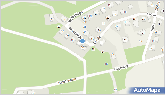 Luzino, Wybickiego Józefa, gen., 20, mapa Luzino