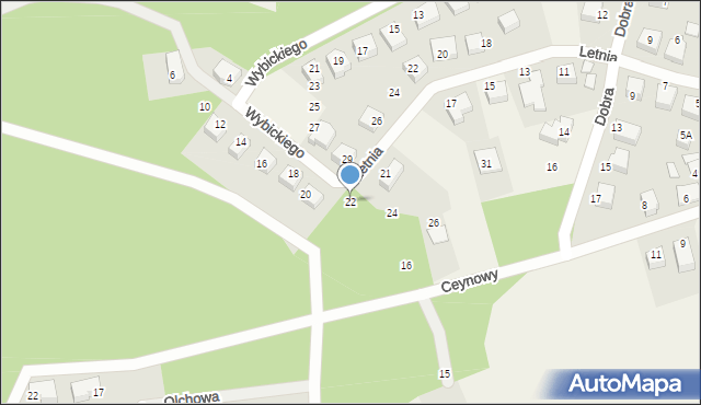 Luzino, Wybickiego Józefa, gen., 22, mapa Luzino