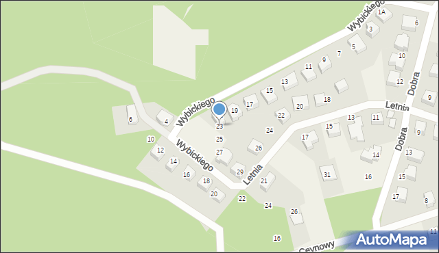 Luzino, Wybickiego Józefa, gen., 23, mapa Luzino