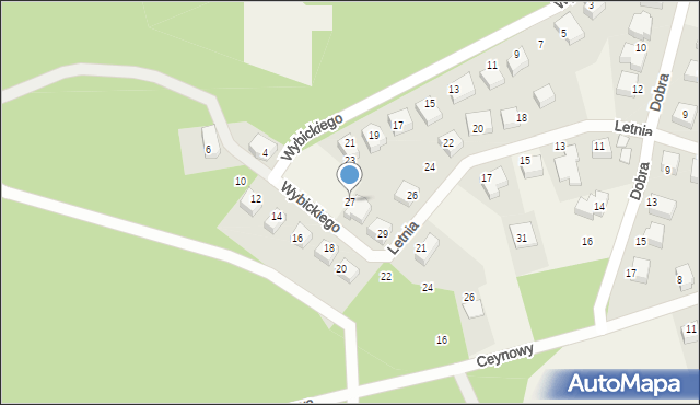 Luzino, Wybickiego Józefa, gen., 27, mapa Luzino