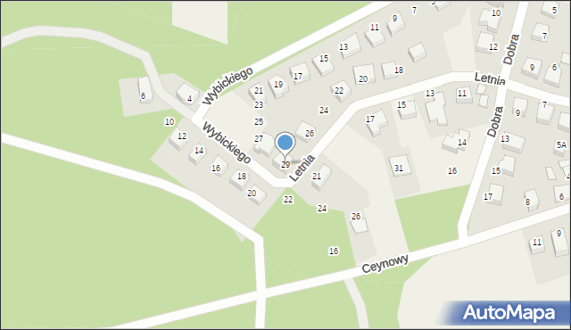 Luzino, Wybickiego Józefa, gen., 29, mapa Luzino